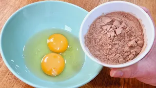 NÃO COMA PÃO, MISTURE OVO CRU COM CHOCOLATE e você vai VICIAR nessa DELÍCIA!