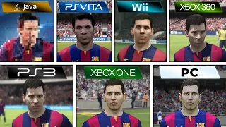 FIFA 15 (2014) Java vs PS Vita vs Wii vs XBOX 360 vs PS3 vs XBOX ONE vs PC