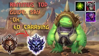 How to play Rammus Top Lane: Say "OK" to CARRYING in Season 13!