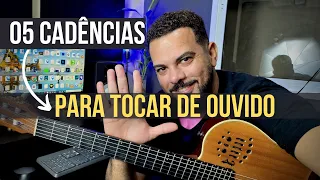 CINCO CADÊNCIAS EM (C MAIOR  ) PARA TOCAR VARIAS MÚSICAS DE OUVIDO!