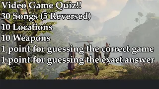 epic video game quiz