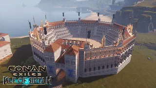 HOW TO BUILD A ARGOSSEAN CITY #6 - THE ARENA [SPEED BUILD] - CONAN EXILES