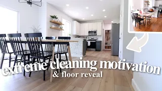 NEW CLEAN WITH ME 2022 | CLEANING MOTIVATION + NEW Flooring REVEAL!