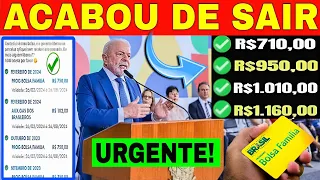 SAIU! COMUNICADO URGENTE! Para Todos do Bolsa família🙏 Nis Final 1,2,3,4,5,6,7,8,9,0