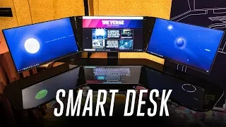 We want this absurd smart desk with a built-in PC