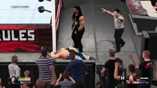 WWE 2K15 Roman Reigns vs Big Show Last Man Standing MATCH !