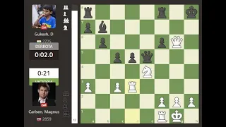 Magnus Carlsen VS Gukesh. Speed Chess Championship SCC 2022 #chess #carlsen #speedchess