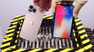 SHREDDER VS IPHONE 13 PRO MAX VS IPHONE X