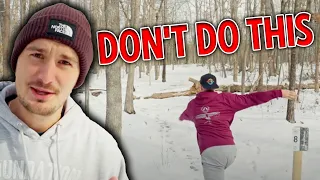 We Broke Every Rule of Winter Disc Golf | Disc Golf in the Snow