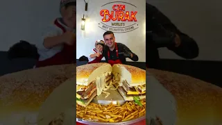The Biggest Burger  From the Multi-Talented Famous Turkish Chef CznBurak!🔥#Shorts