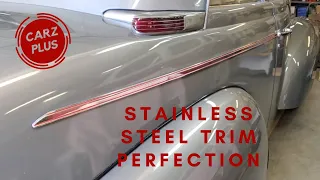 Stainless Steel Auto Trim Repair Hack -  Stainless Steel Auto Trim Dent Removal and Polishing