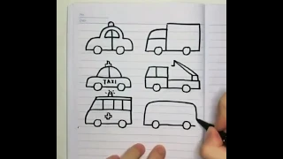 How to draw a taxi easy learn drawing step by step with draw easy - Taxi | Easy Drawing for Kids