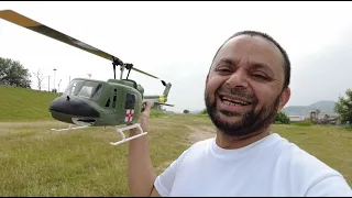 FlyWing Huey UH1 V3 with New GPS Outdoor Test Flight Teaser