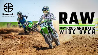 Raw | 2022 KX85 and KX112 Two-Strokes Wide Open