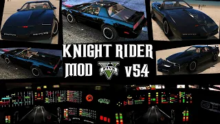 Knight Rider Mod v5.4 for GTA 5 - All abilities, functions and animations