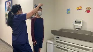 14 Year Old Check Up at the Doctor's Office