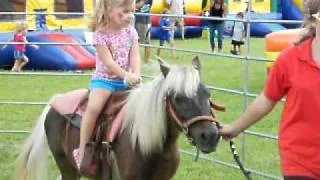 Marina's 1st pony ride