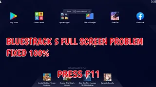 BLUESTRACK 5 FULL SCREEN NOT WORKING SOLUTION 1000% [F11 TO EXIT FULL SCREEN]