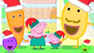 Christmas Shopping at the Supermarket with Peppa Pig