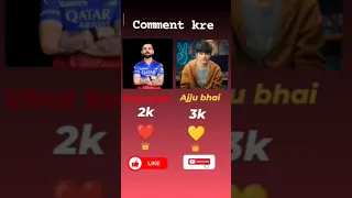 Virat Kohli 😎 vs ajju bhai 😎 #shorts #viral #youtubeshorts #viral #trending