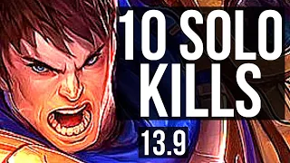 GAREN vs ILLAOI (TOP) | 10 solo kills, 1.5M mastery, 600+ games, 14/3/2 | KR Master | 13.9