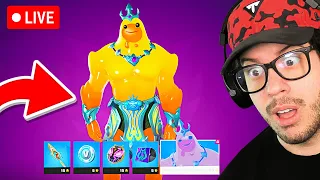 🔴LIVE! - Unlocking GOLD POSEIDON in FORTNITE! (Season 2)