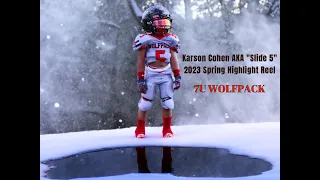 FREE FLOW VISUALS - Karson Cohen AKA "Slide 5" 2023 Spring Highlight Reel. 7U Wolfpack. #highlights