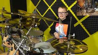 Rise Against - Black Masks And Gasoline - Drum Cover Playthrough by Nikodem Hodur Age 11