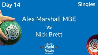 2022 World Indoor Bowls Championships - Day 14 Session 3: Alex Marshall MBE vs Nick Brett