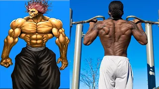 How to get the "DEMON BACK" like YUJIRO HANMA | Baki Anime Workout