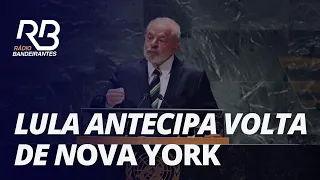 Com dores, LULA antecipa volta dos EUA para esta QUARTA-FEIRA