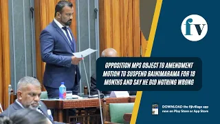 Member of Opposition Alvick Maharaj says he opposes the amendment