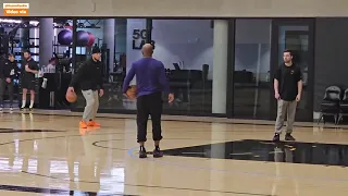 DEVIN BOOKER & BRADELY BEAL SHOOTING SOME SHOTS IN TODAYS POST PRACTICE (Both missed last 2 games)