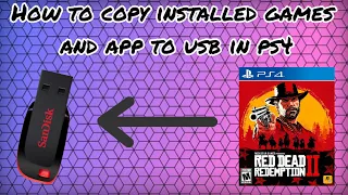 How to Copy installed Apps and Games to USB in PS4 (9.00 or lower)