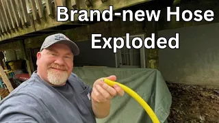 Got a brand new hose, already broke it.