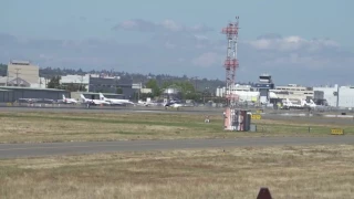 Amazon Prime Air 767 First Flight for SeaFair at Boeing Field