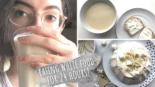 i only ate WHITE food for 24 hours (+ vanilla marshmallow pavlova recipe)