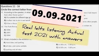 IELTS Listening Actual Test 2021 with Answers | 09.09.2021