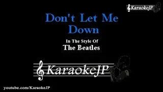 Don't Let Me Down (Karaoke) - Beatles