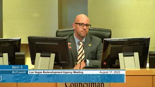 CLV 08-17-2022 Redevelopment Agency Meeting