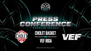 Cholet Basket v VEF Riga - Press Conference | Basketball Champions League 2023-24