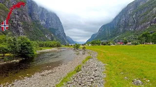 Attractions of Norway - Lysebotn Fjord Hike - 4K60