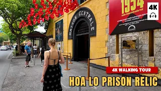 Walk in the HOA LO PRISON RELIC - Known as "hell on earth" | Walking Tour 4K | Quang Slow