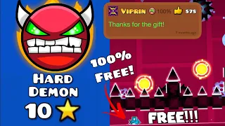 A Free Demon Instantly With Easy Secret Way! | Geometry Dash 2.2 Free Stars!