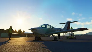 Livestream flying the PA38 Tomahawk from Floro to Kvernberget in Microsoft Flight Simulator