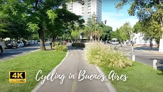 Cycling in Buenos Aires - Quiet Suburbs of Almagro, Caballito, Floresta & Liniers - 4K 60fps