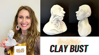 Mini Clay Bust Sculpture | How to Sculpt a Human Head in Clay