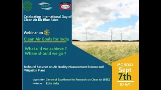 CERCA Webinar on the occasion of International Day of Clean Air for Blue Skies