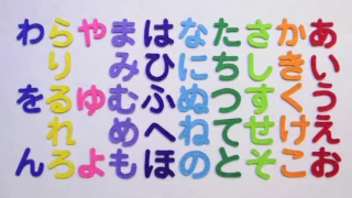 Learn Japanese Hiragana Alphabet - Japanese AIUEO Hiragana Song (Piano Version) - Funnihongo