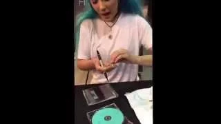 Meeting Halsey @ rough trade signing, NYC